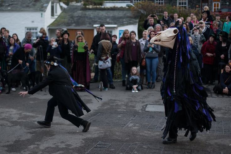 Calling up the Mari Lwyds - Photo credit: John Issac