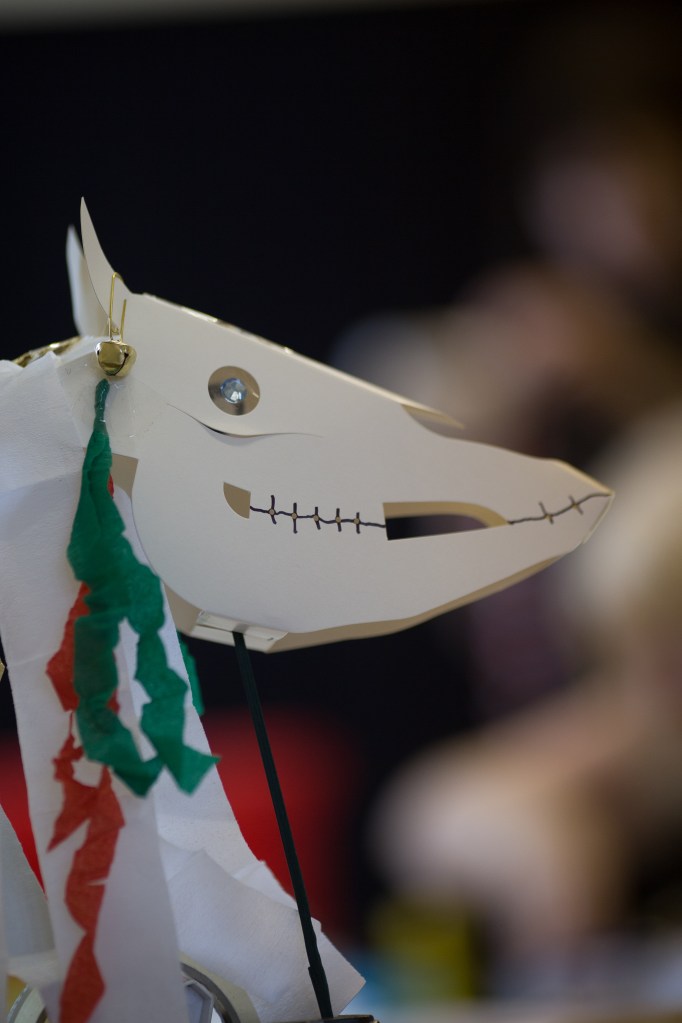 Mari Lwyd Rattle - Photo credit: John Isaac